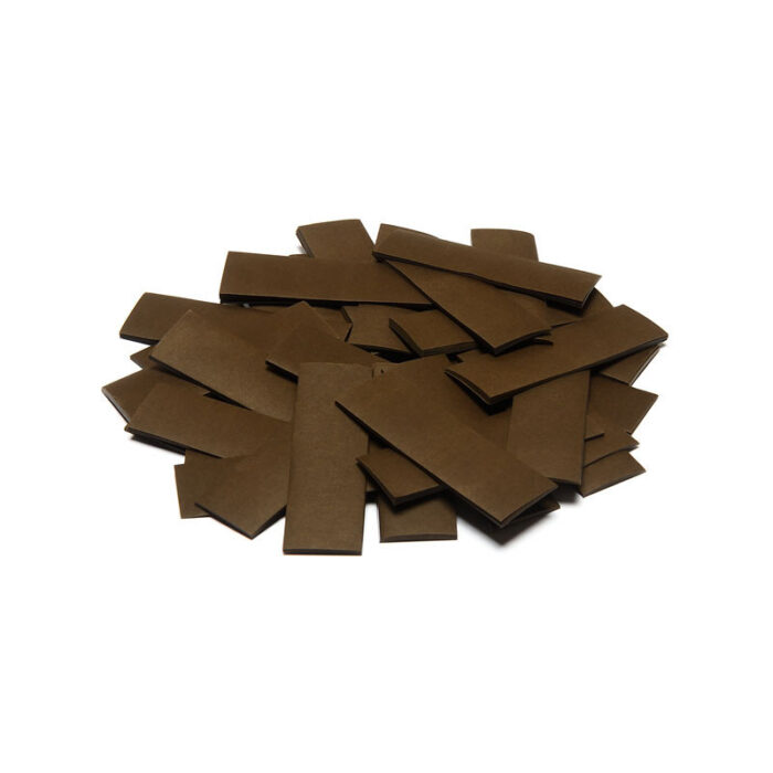 TCM FX - Lassú esésű Konfetti Téglalapok 55x17mm - Barna - 1 kg